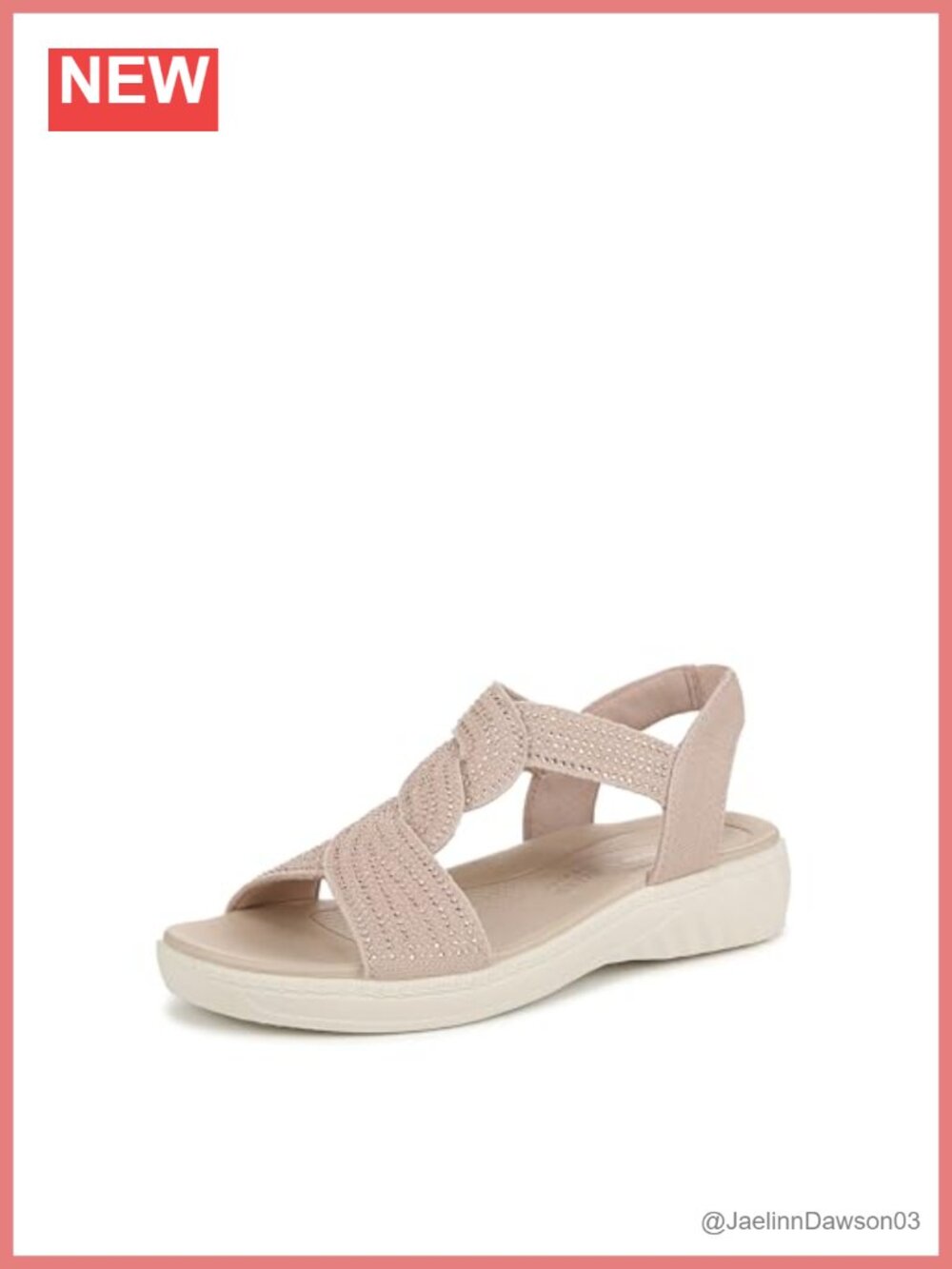 LifeStride Lilly Bright Women's Platform Sandals Stretch Fabric T-Strap Slip On